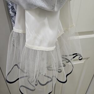 B Darlin White and Black Dress